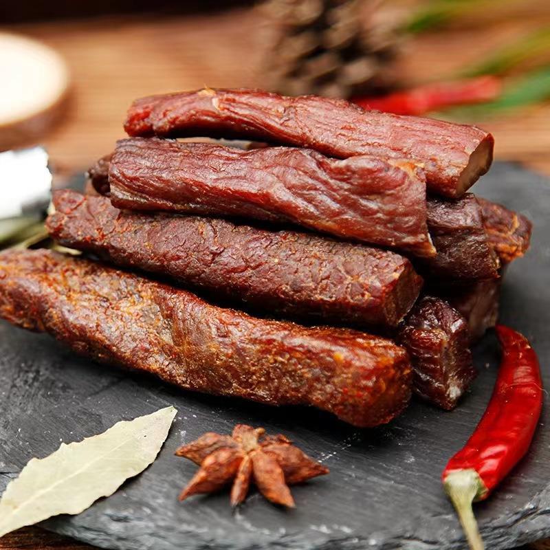 正宗炭烤手撕牛肉棒肉质紧实丝丝醇香风干牛肉干欢聚时刻解馋零食