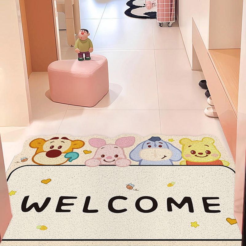 维尼熊入户门丝圈可裁剪地垫门口进门室外脚垫子防滑免洗门垫地毯