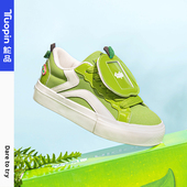 女2026春季 原创痛鞋 明星同款 鮀品青苹果派派鞋 绿色休闲百搭板鞋