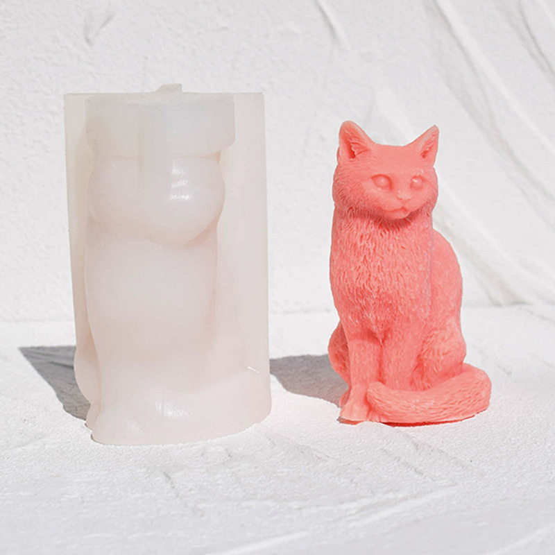 可爱小猫香薰石膏模具动