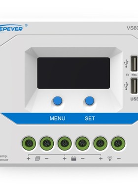 VS6048AU 60A 12V 24V 36V 48V Viewstar太阳能充放电控制器液晶