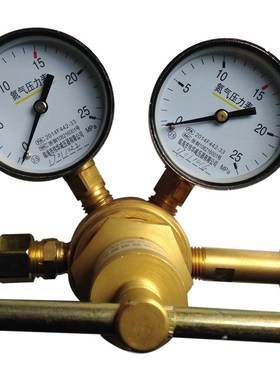 氮气减压器YQD-25YQD-16YQD-10高压氮气表压力表YTQD-370A减压