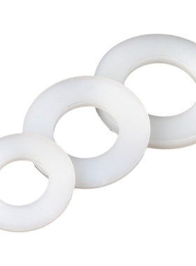白色加大尼龙平垫圈塑料垫p圈绝缘塑胶圆形垫片M3M4M5M6M8M10/M12
