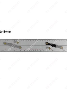 IMPA371001 371002平行尺450/600mm航海测绘尺 平行定规 分拉直尺