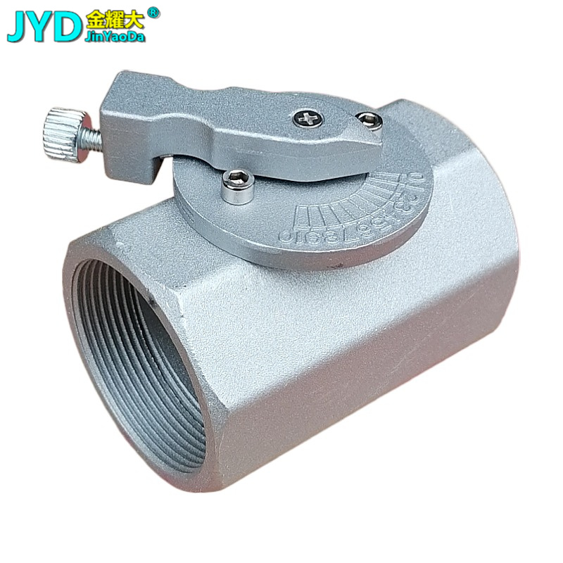 内螺纹铝合金风阀带k刻度蝶阀内牙丝扣口窑炉风量调节阀1寸DN25 3