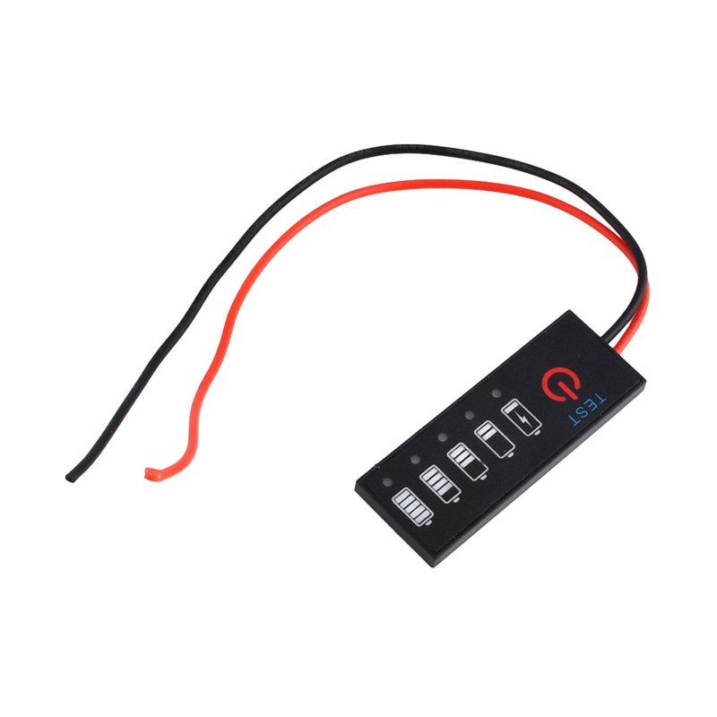 锂电池组电量指示器1S-7S防反接锂电池电瓶电量百分比显示器