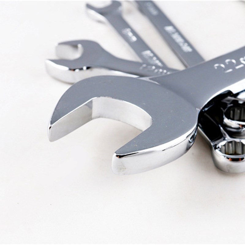 全抛光镜面两用扳手开口梅花扳手呆梅扳手 梅开扳手板子组套装