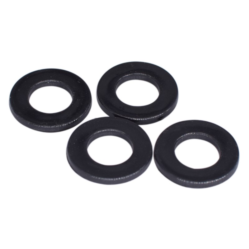 黑色尼龙a绝缘圆垫片m2塑料平垫圈m6耐高温螺丝胶垫圈m3m4m5m8-m2