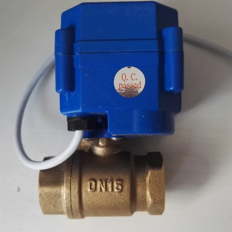 CWX-15Q/N微型电动阀门 CR04 DC9-24V电动铜球阀DN8 10 1Y5 20 25
