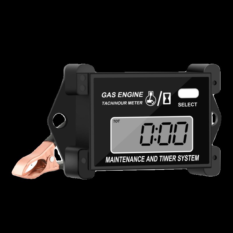 数显摩托车转速表计时器 感应式汽油发动机转速表累时器 2/4冲程