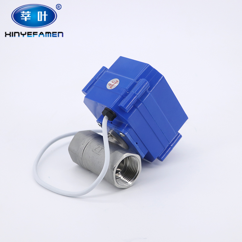 CWX-60P 不锈钢电动球阀r 电动二通阀 微型电动阀DN15 20 25 DC12