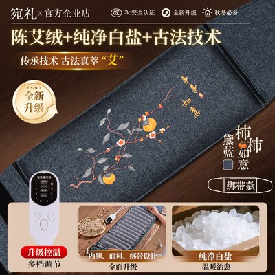 盐袋海盐热敷包粗盐电加热理疗袋子全身通用艾草艾灸腹部肚子腰部