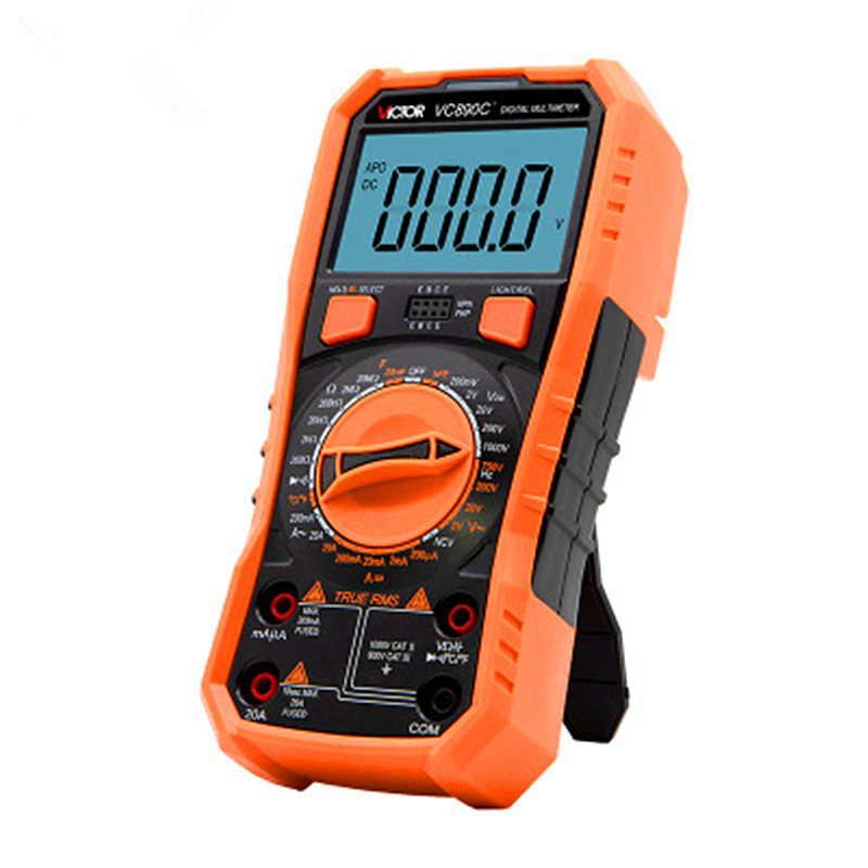胜利VC890C+多功能数字万用表 温度测量高精度数显电工仪表