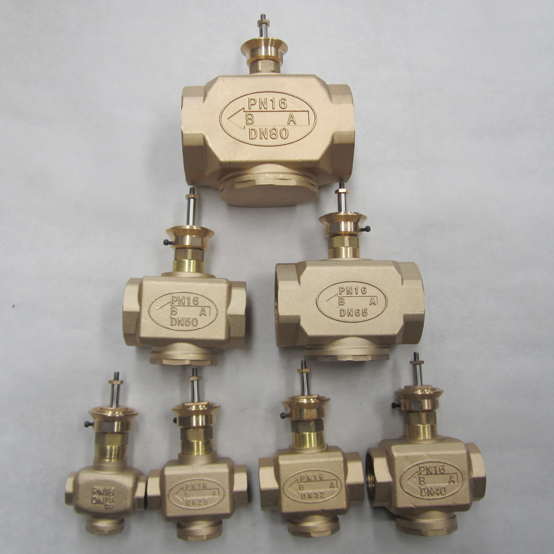 中央空调电动二e通三通比例积分调节阀DN15 20 25 32 40 50 65 80