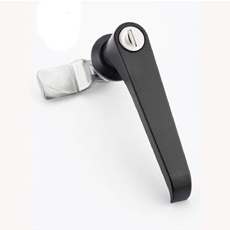 热卖手柄型把手锁(防水)黑色涂装把手锁机箱锁机柜锁设备门锁