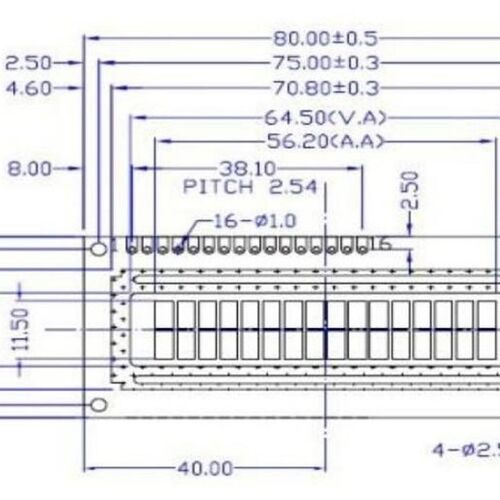 LCD1602 兰屏 带背光 LCD显示屏1602A-5v 1602液晶屏 5V 白字体
