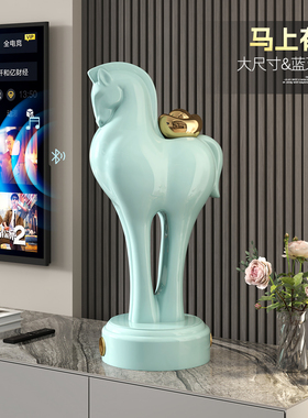 马上有钱大型落地摆件酒店大堂雕塑客厅办公室装饰品开 业乔迁礼