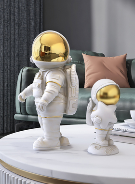 北欧创意宇航员摆件客厅电视柜玄关家居装饰品儿童房间摆设太空人