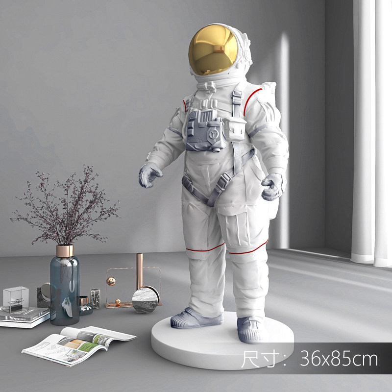 北欧宇航员大型落地摆件客厅玄关太空人家居饰品办公室开业送礼
