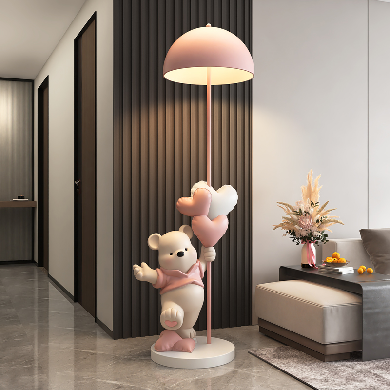 奶油风小熊落地灯！氛围感好物