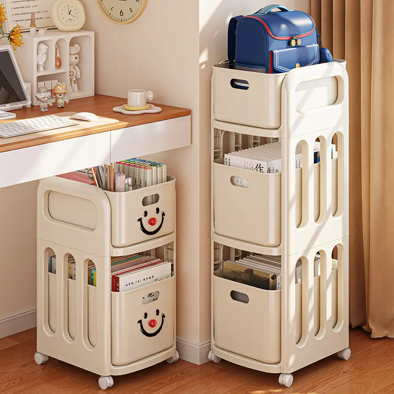 书包置物架可移动小推车多层塑料