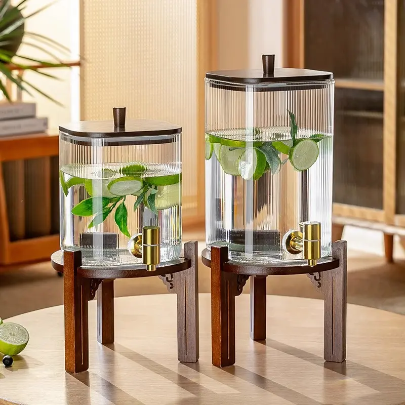 大容量带龙头冷水壶玻璃凉水壶