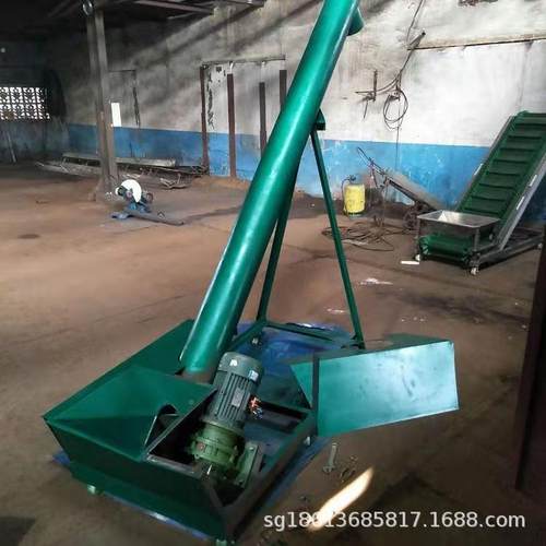 SG-100管式螺旋沙土输机 加斗粮食送送设备 电料动上料输机