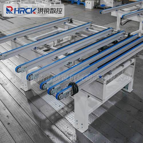 工机械六面钻连HR-MDW-0线备 侧出输送机 左木右设平移传送带 木