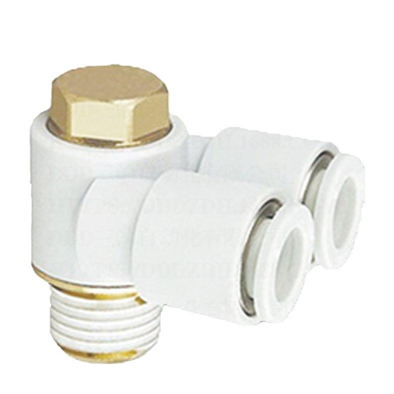 气管M气动快插快速接头K2Z314双管万向弯头螺纹SQC型代亚德替客