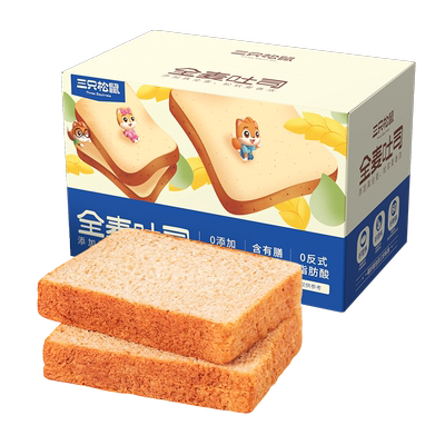 三只松鼠_全麦面包1kg