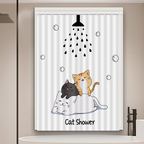 浴室防水窗帘小窗户防走光专用