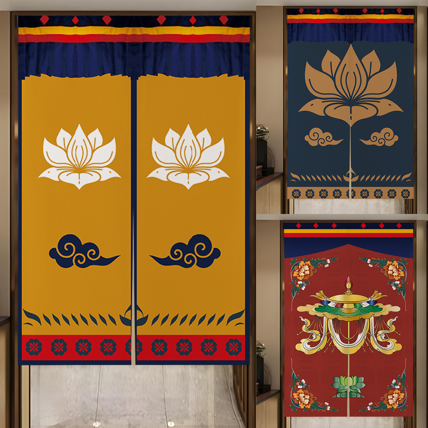 卧室藏式厨房厕所遮挡八吉祥装饰