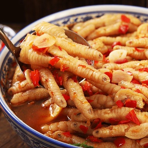 藤椒无骨鸡爪网红夜宵即食