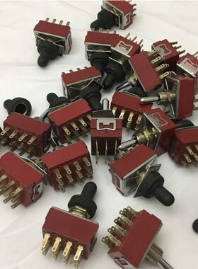 原装日本MATSUSHITA拨动复位开关 三档12脚6A250V AC AJ48140促销