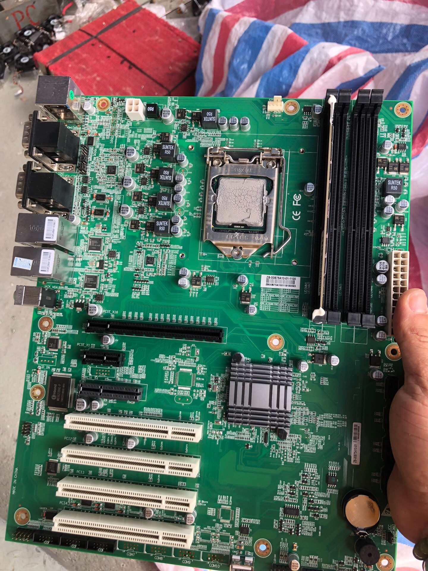 ZB-00B75A10-01-1600工控双网口主板拆机原装议价！