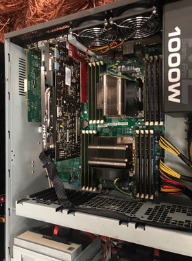 美国超微X9DAE服务器，主板型号：X9DAE，内存：64G议价！