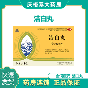 金诃洁白丸0.8g*10丸/盒 止痛止吐 健脾和胃 消化不良 胃脘疼痛