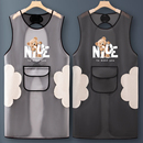 衣服防水防油做饭厨房家用网红 围裙干活穿 TPU坎肩女款 2025新款