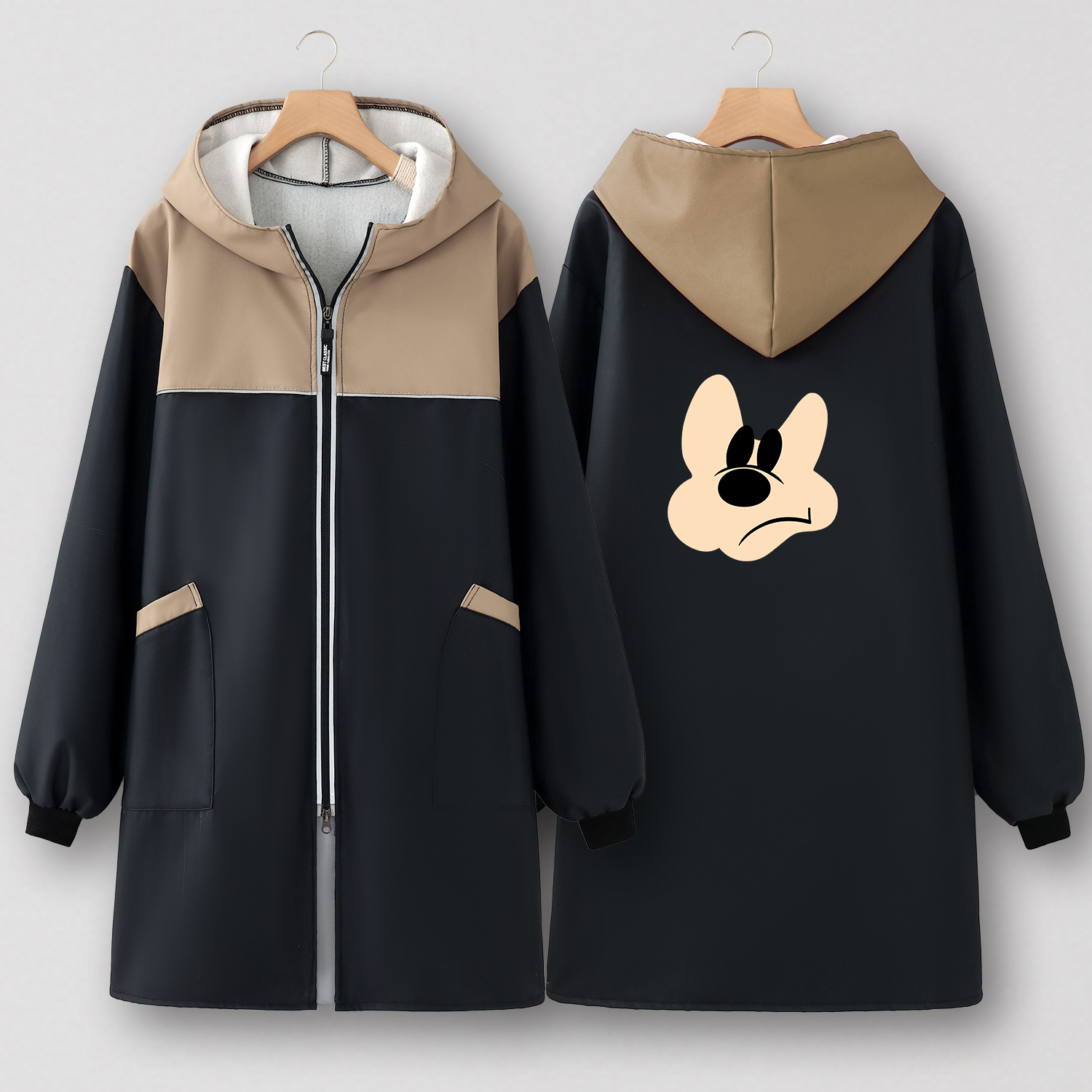 罩衣女新款皮革围裙厨房家用