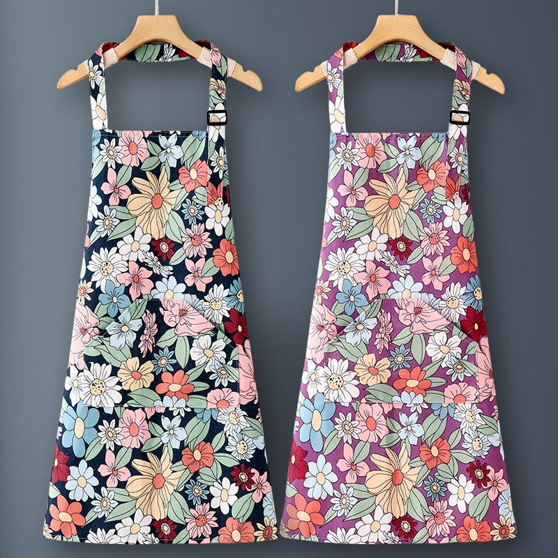 围裙女2025新款纯棉网红厨房家用做饭质量好的餐饮专用工作服上班