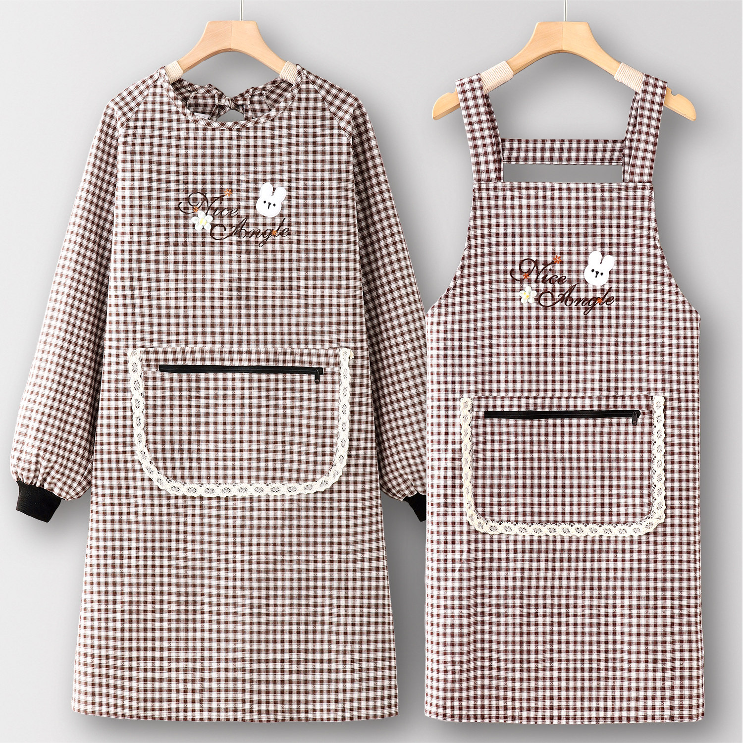 工作服罩衣女新款棉围裙