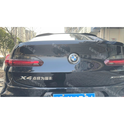 适用于宝马X1个亿个男模点成为富婆改装X1X3X4X5X6后尾标车贴