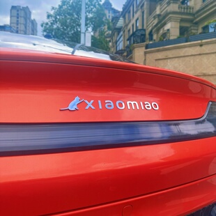 爆款车标不锈钢自定义汽车车标xiaomiao个性创意车贴车身车标装饰