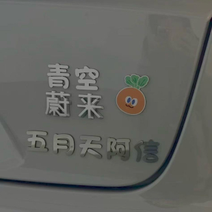 五月天周边粉丝汽车贴演唱会5525青空蔚来五月天阿信装 饰创意车标