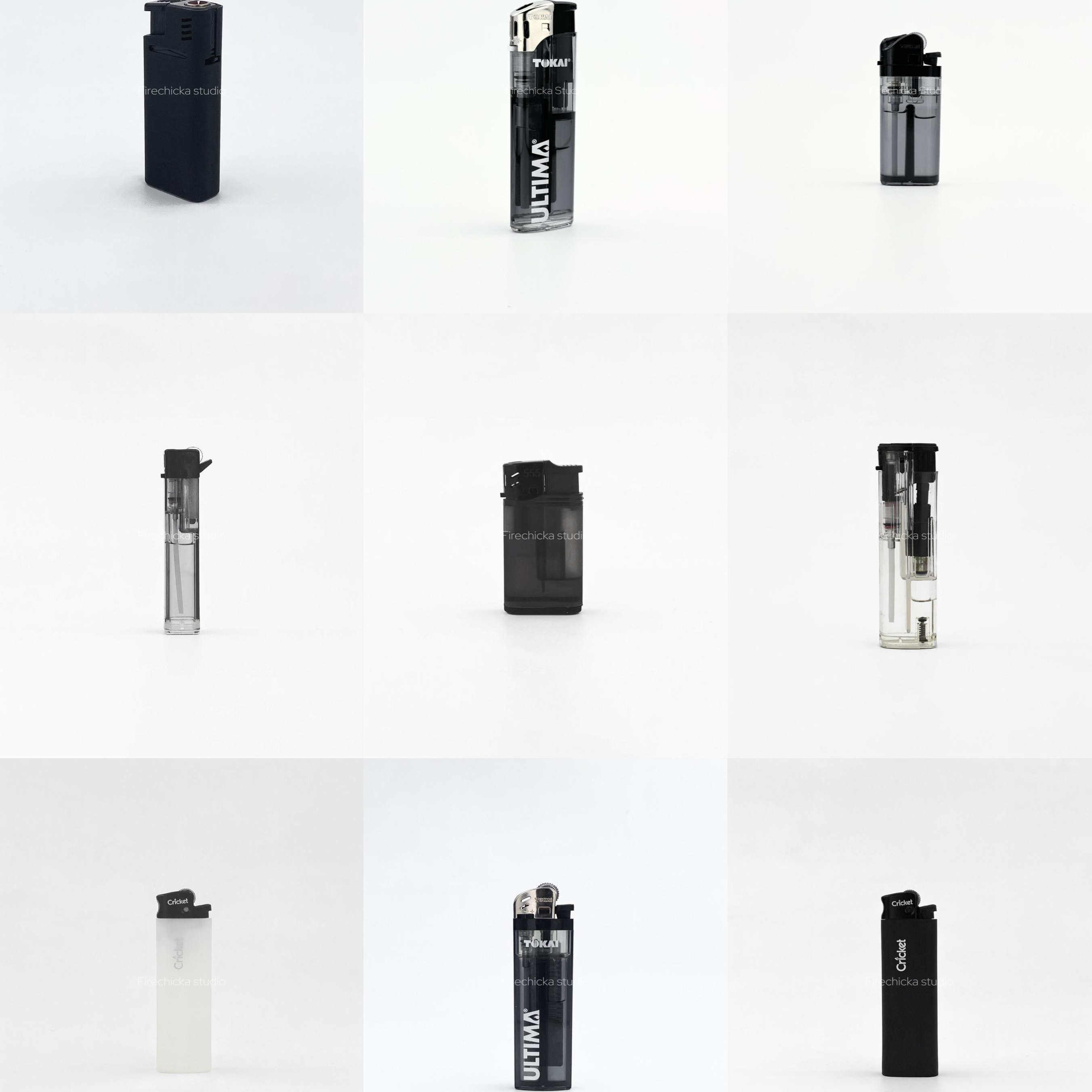 【Firechicka】tone in tone 黑武士黑色系打火机组合套装