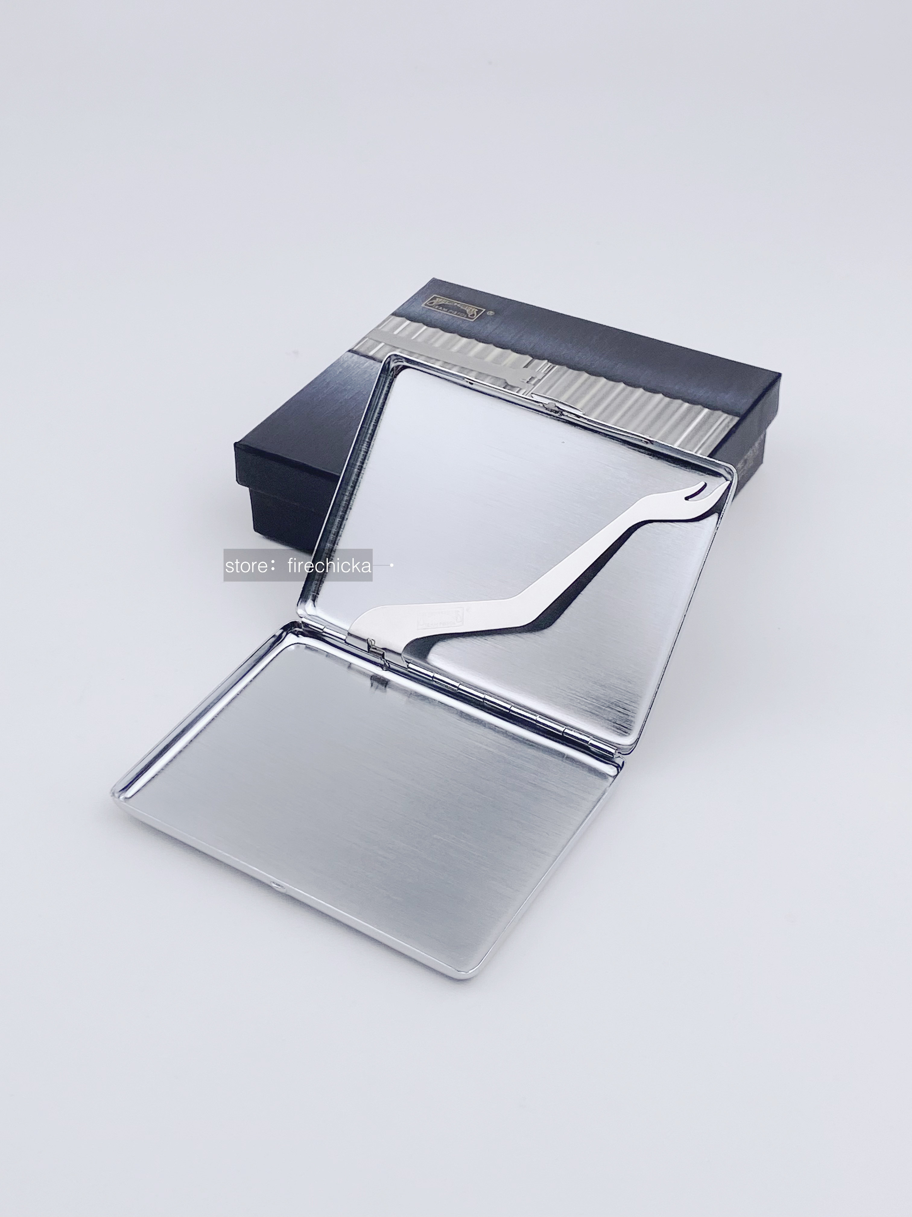 【Firechicka】超薄纯铜质感金属烟盒9支装高端送礼
