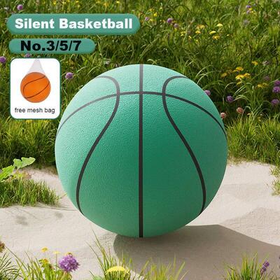 24cm Size 7 Silent Basketball Bouncing High Mute Ball