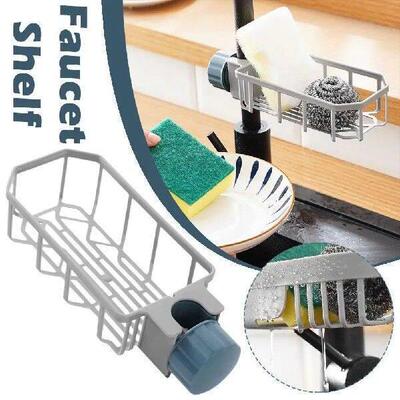 Faucet Storage Rack Soap Dishwashing Cloth Sponge Storage