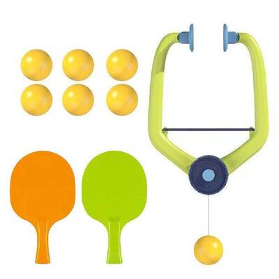 Hanging Table Tennis Trainer Portable Set with Racket and