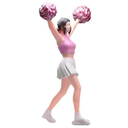 1/64 Cheerleader Model Tiny Miniature Dancing Girl Model